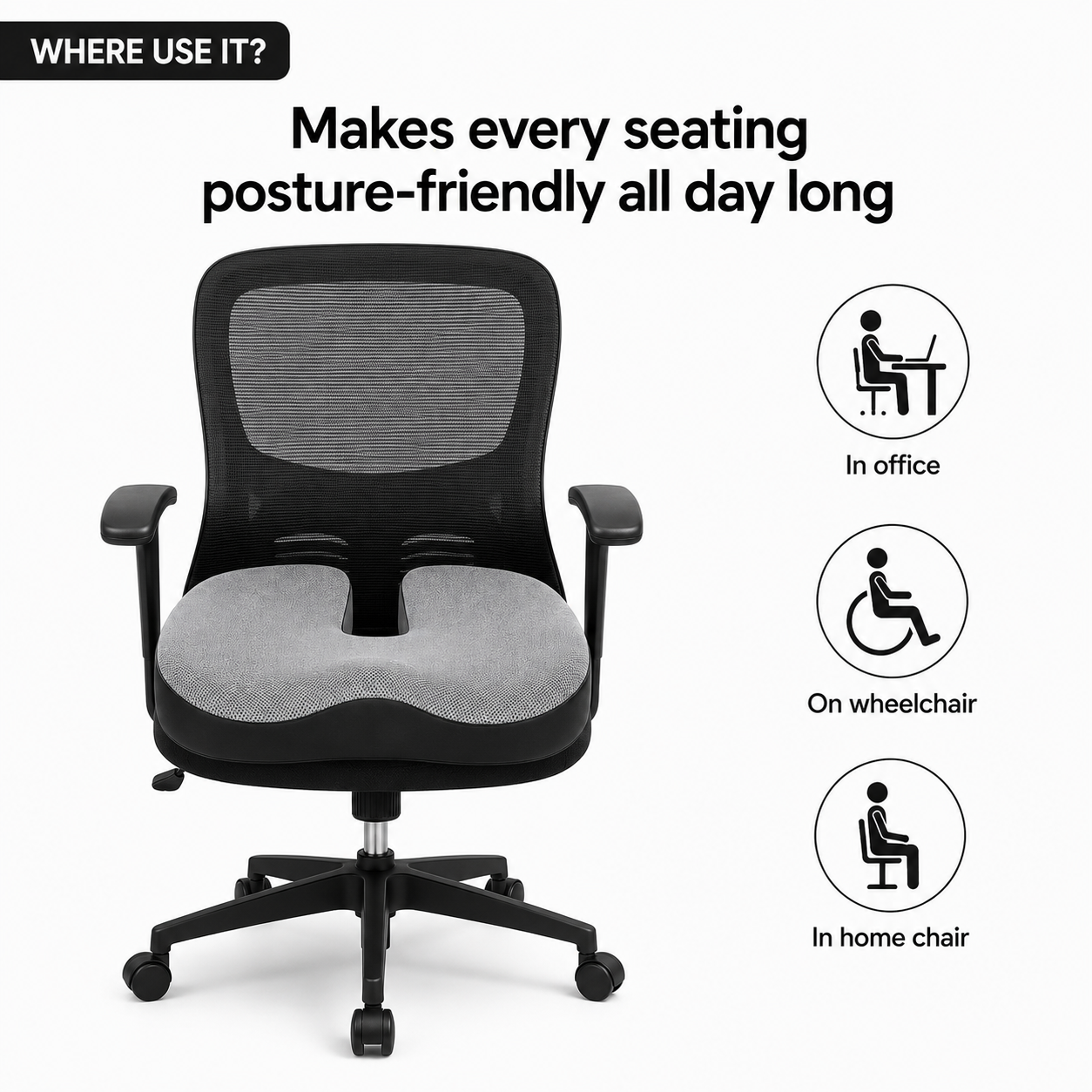 Ergowav SitWell Coccyx Cushion
